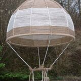 Jute hanging lamp for children's room