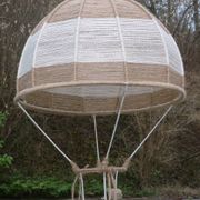 Jute hanging lamp for children's room