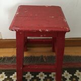 Painter red/bordeaux stool
