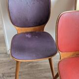 Suite de 4 chaises Baumann par Max Bill