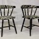 Pair of "Western" chairs, saloon, vintage, 50
