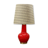 Red glass lamp 1960