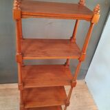 Natural wooden foot shelves