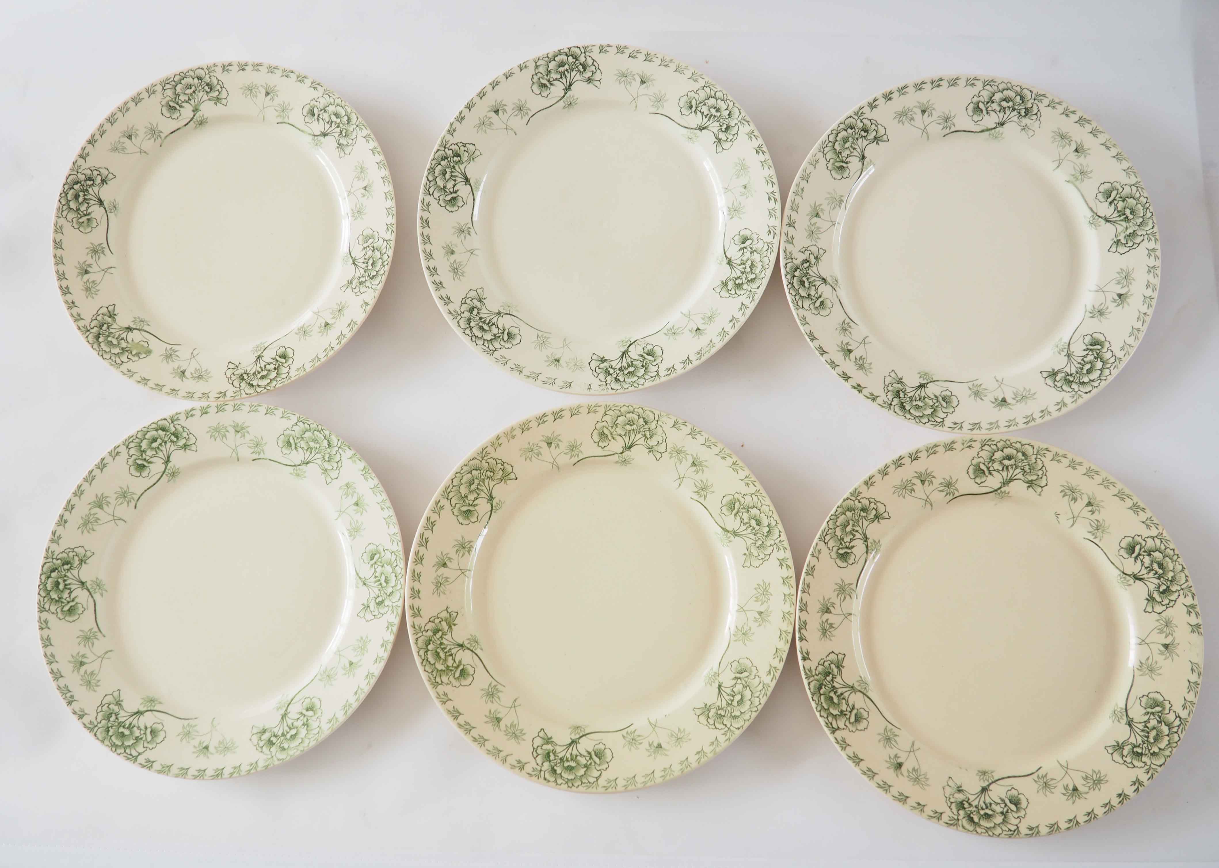 6 plates Terre de Fer Palmyra