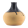 Salmon pink vase with brown top, Lund Danmark