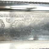 Service à café égoïste sur plateau métal argenté vers 1960