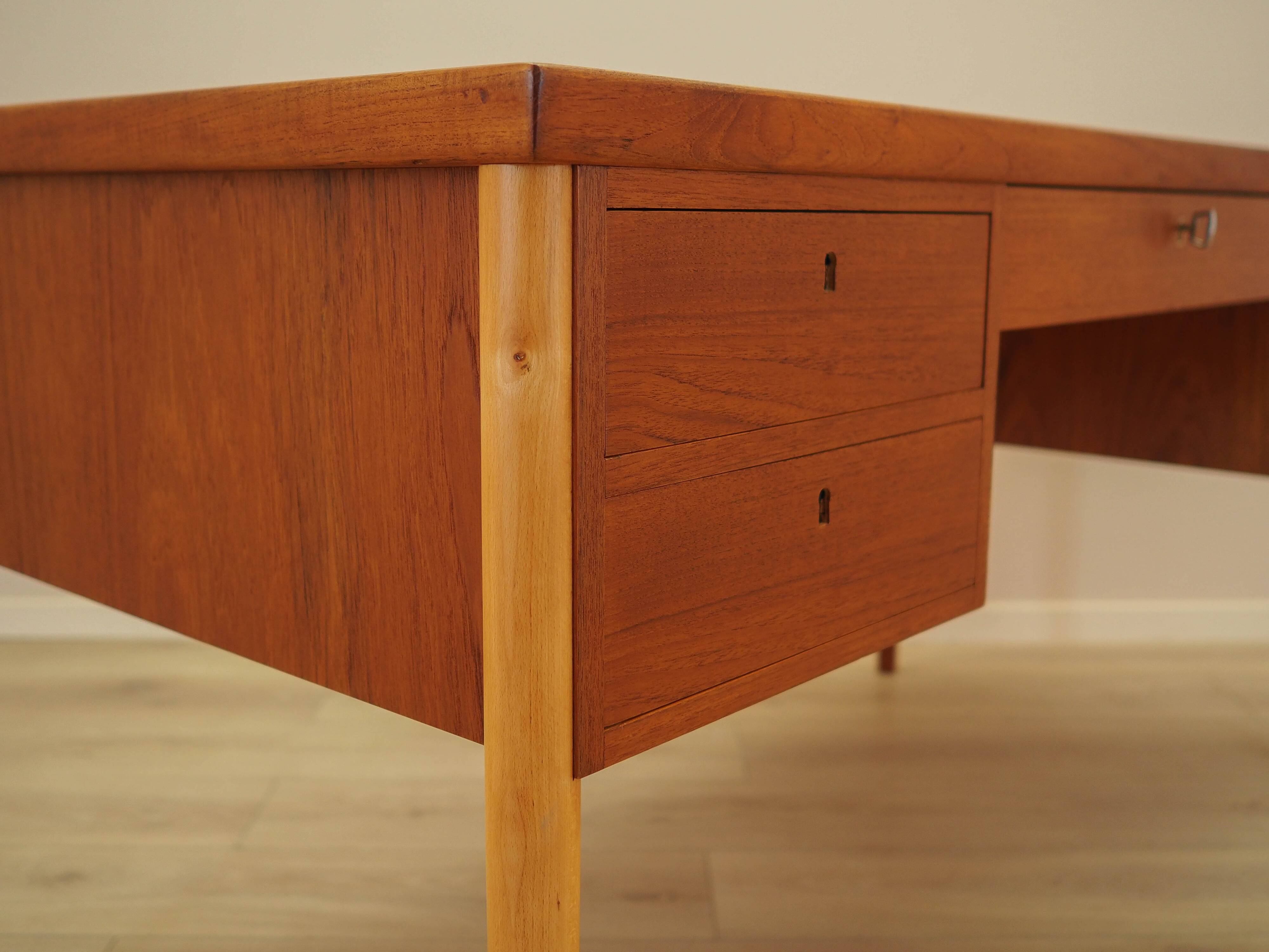 Teak desk, Danish design, 1970s, made in Denmark