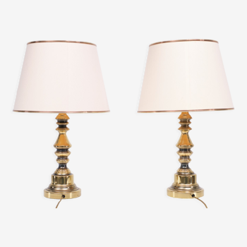 Table lamps, USA, 1970s, set of 2