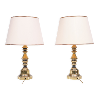 Table lamps, USA, 1970s, set of 2