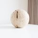 Vintage travertine decorative sphere, 1980s, Italy.