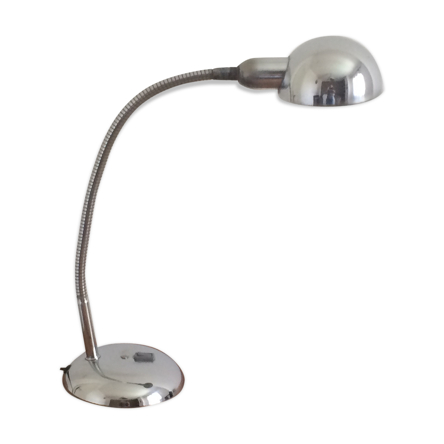 Chrome metal desk lamp Jumo 210, 1950