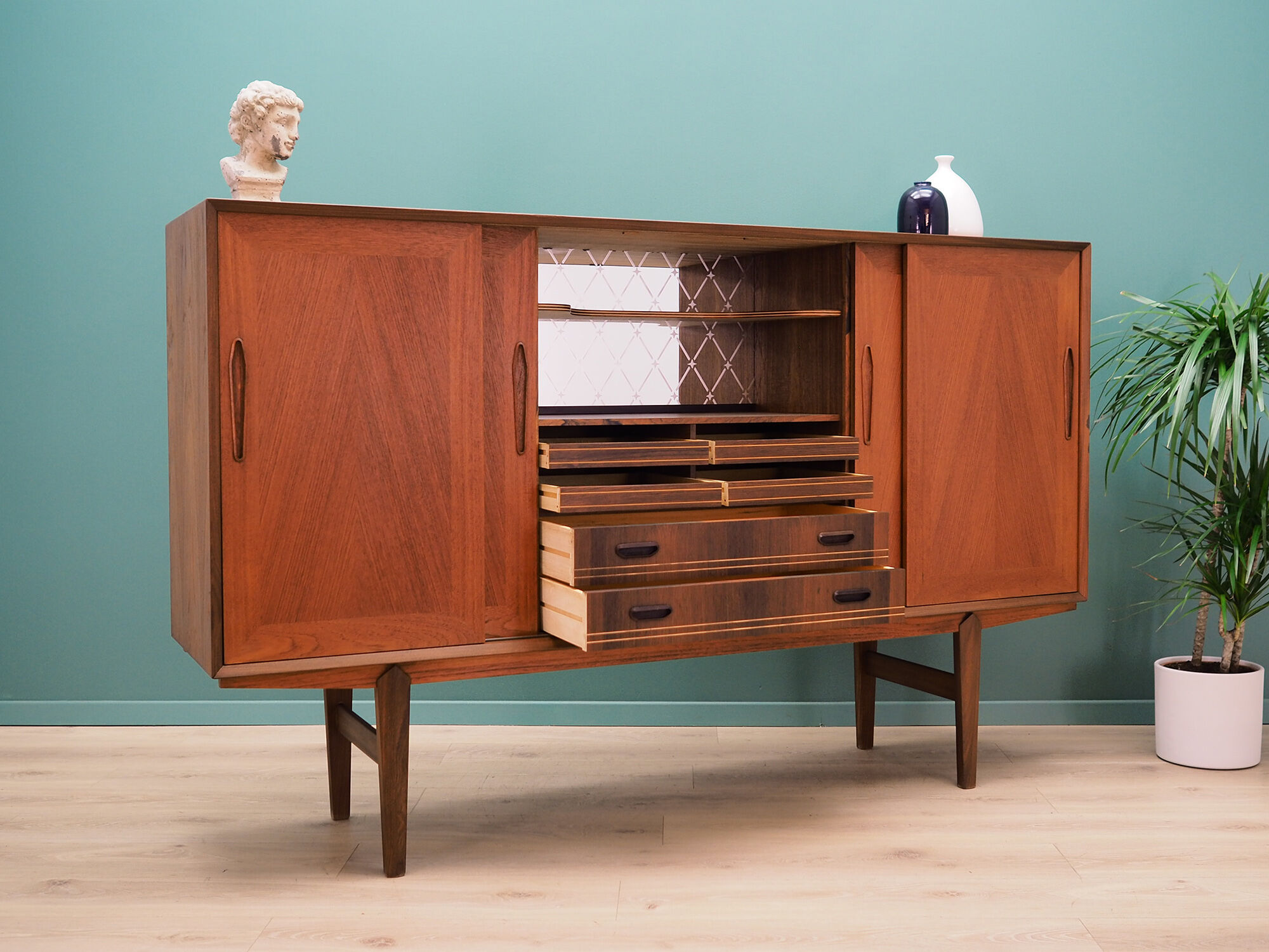 Highboard teak, Danish design, 70's