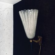 Italian Art Glass Wall Lamp by Barovier & Toso, 1950s