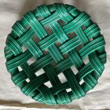 Woven ceramic basket