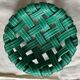 Woven ceramic basket