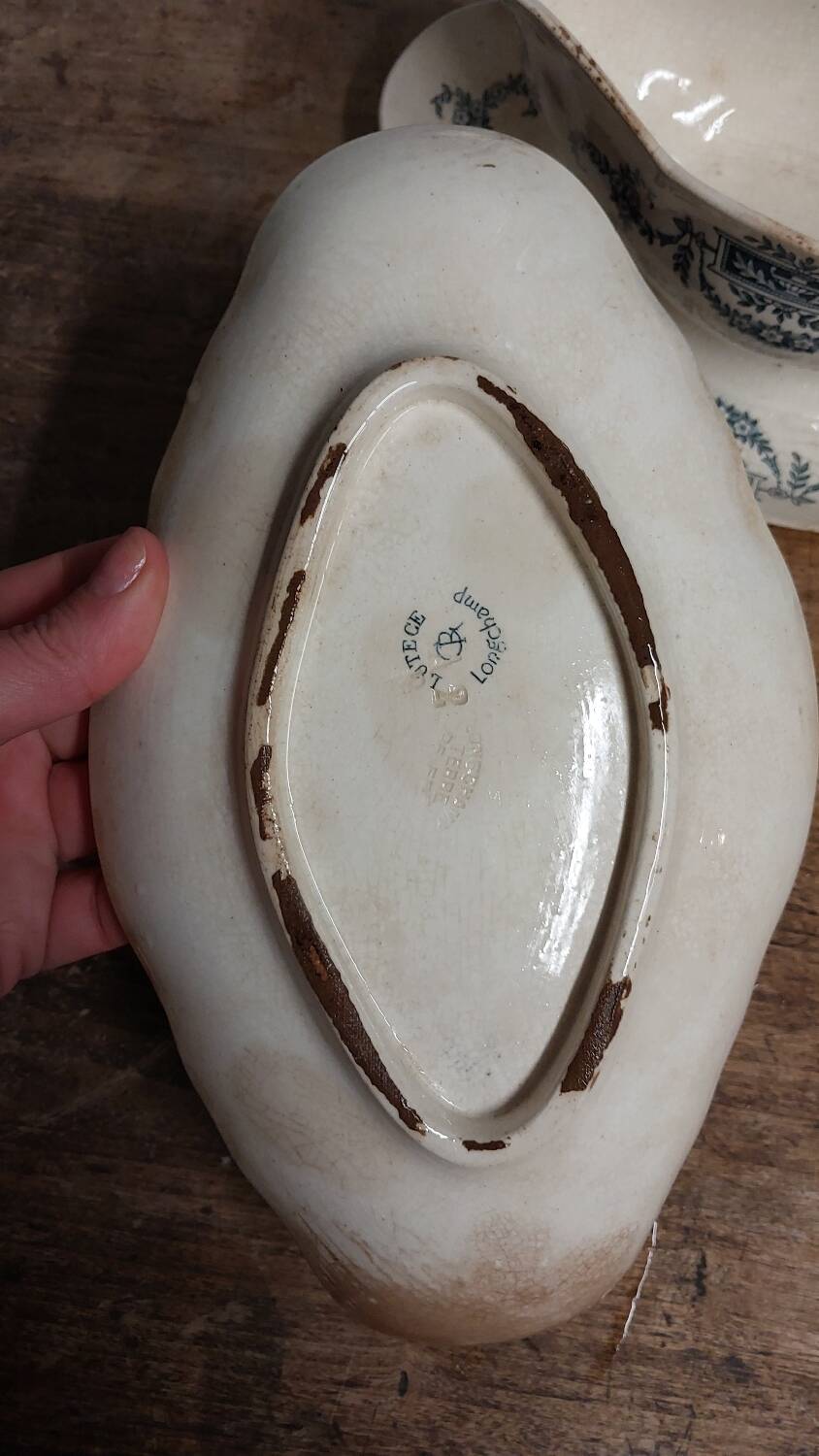 Saucière et soucoupe Longchamp