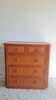 Vintage rattan chest of drawers