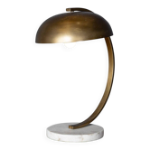 Vintage 20thc brass christian dell style table lamp c.1970