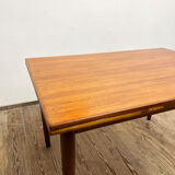 Extendable Mid Century Teak Dining Table with pull out leaves, Denmark, 1950s