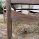 Fauteuils et table Argos restauré bouclette écru