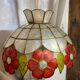 Suspension vintage en nacre et laiton