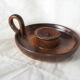 Hand candle holder in smoked sandstone - 70s