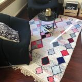 Carpet berber boucharouite done hand to morocco 135x200cm