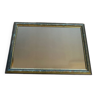 Miroir ancien seventies vert