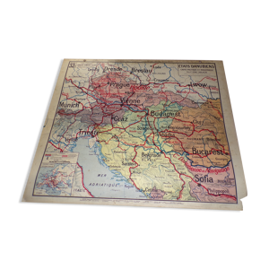 Carte états danubiens N°32 recto