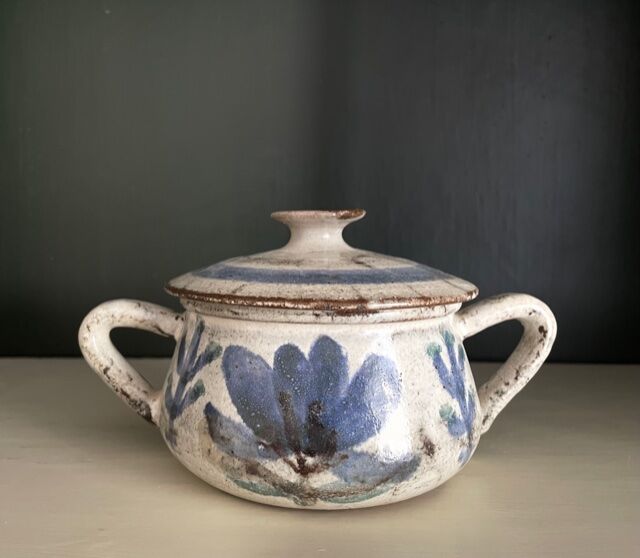 Ceramic sugar le Murier Gustave Reynaud Vallauris