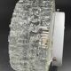 Molded glass ceiling light with relief