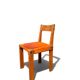 Chair S24 Pierre Chapo - Solid Elm & Cognac Leather Brutalist