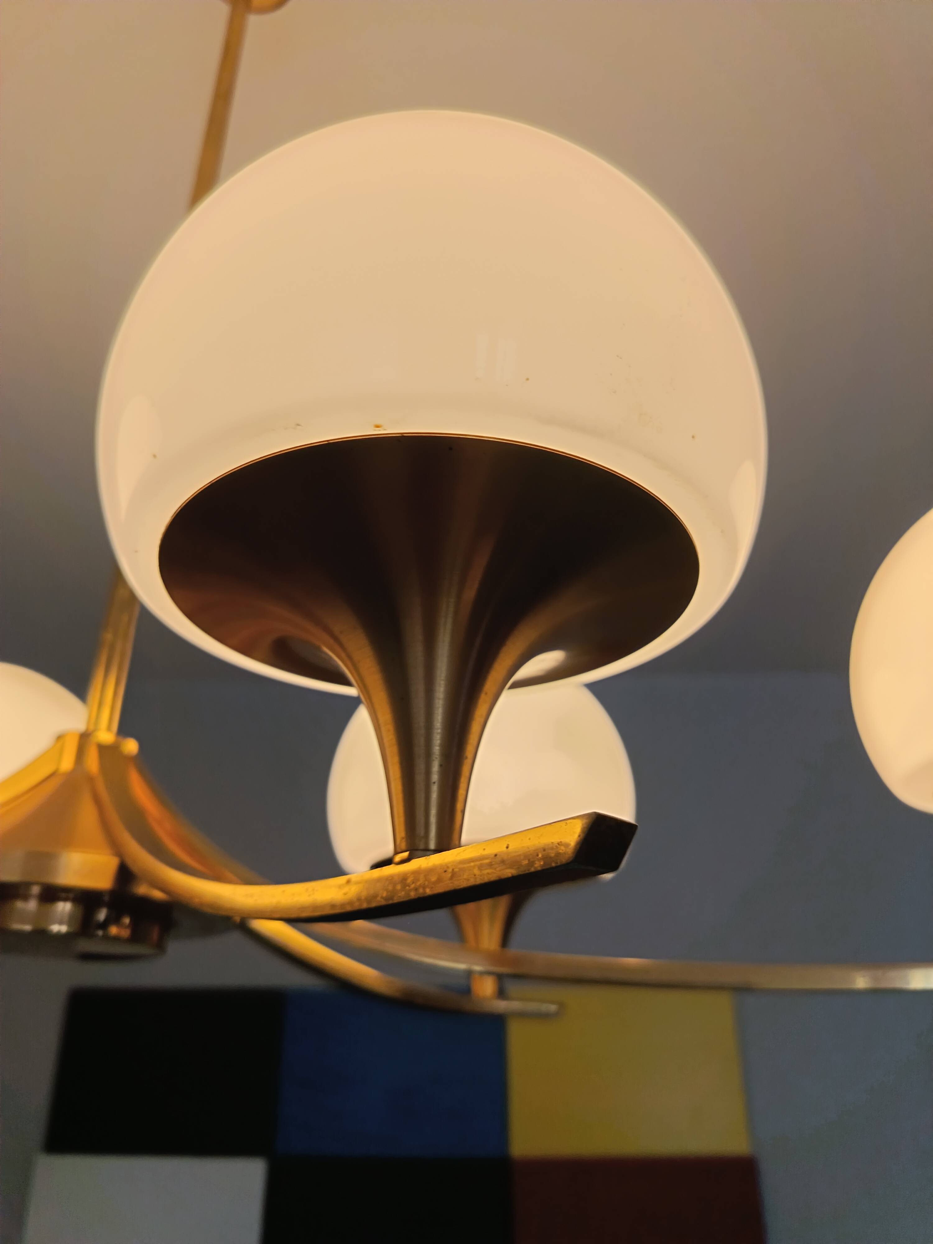 Chandelier par Gaetano Sciolari des années 1970