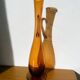 Amber ewer / carafe from Portieux crystal factory