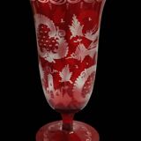 Bohemian crystal vase