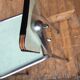 Green formica chairs
