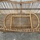 Vintage rattan cradle