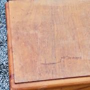 Vintage chest of drawers from the 50s with compass feet and 3 drawers