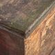 Antique solid gilded wooden chest dated 1846 #86