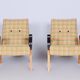 Pair of Restored Mid-Century Oak Armchairs by Tatra Pravenec, Czechia, 1950s