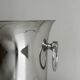 Shiny silver metal champagne bucket