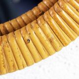 Vintage wicker mirror