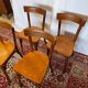 Set of 4 vintage Baumann wooden chairs – Bistro style