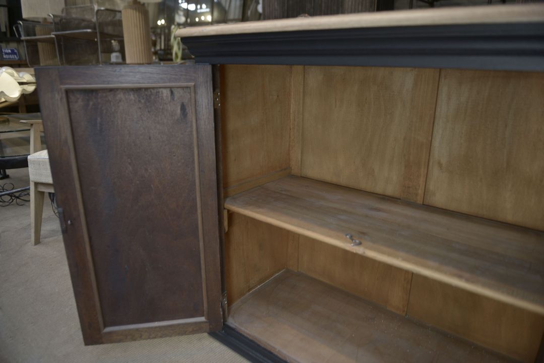 Enfilade à 6 portes 1920 patiné noir