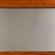 Large octagonal wall mirror in pine, 1970s – 103 × 40 cm