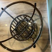 Vintage bamboo rattan coffee table