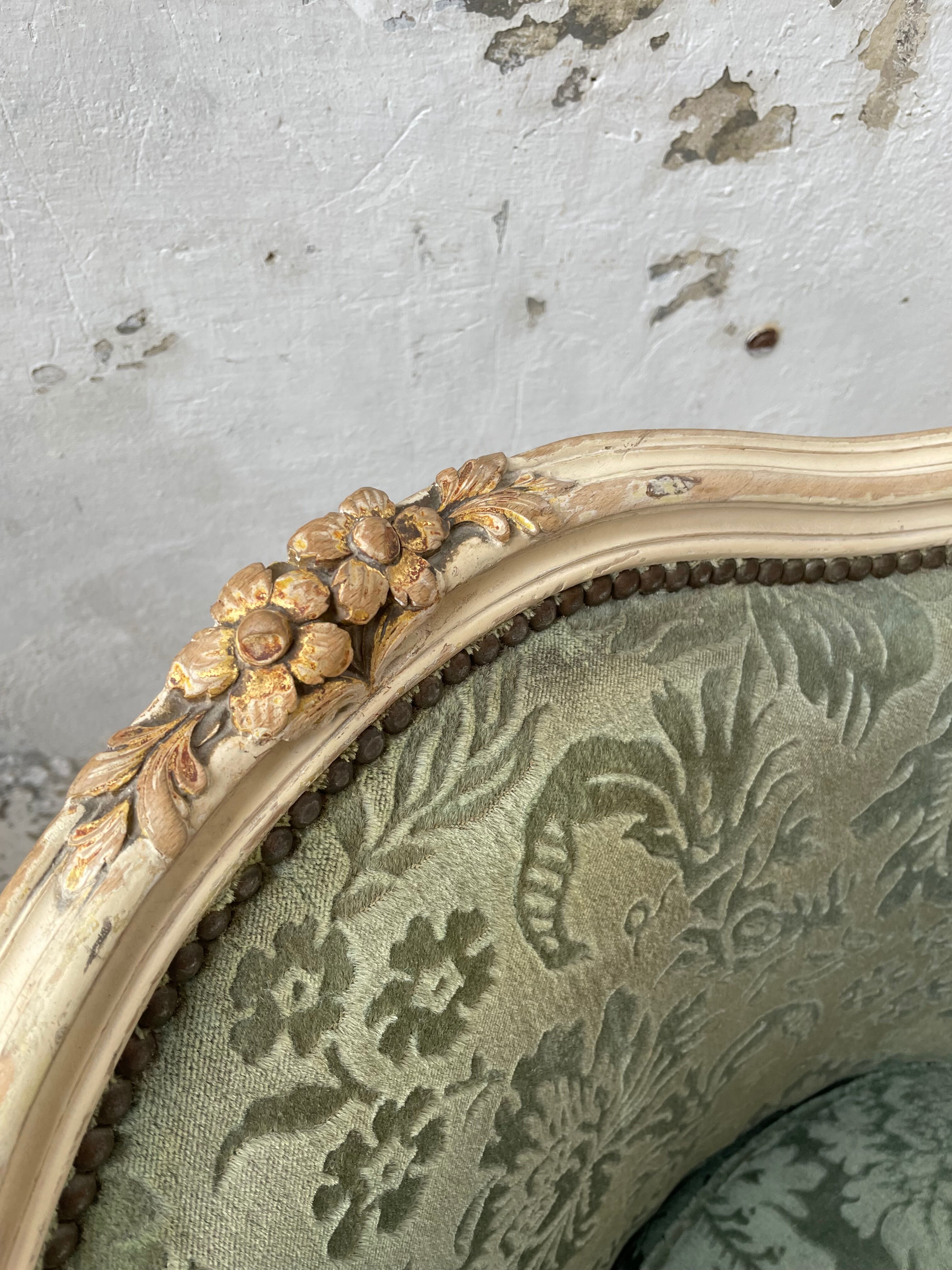 Louis XV shepherdess armchair