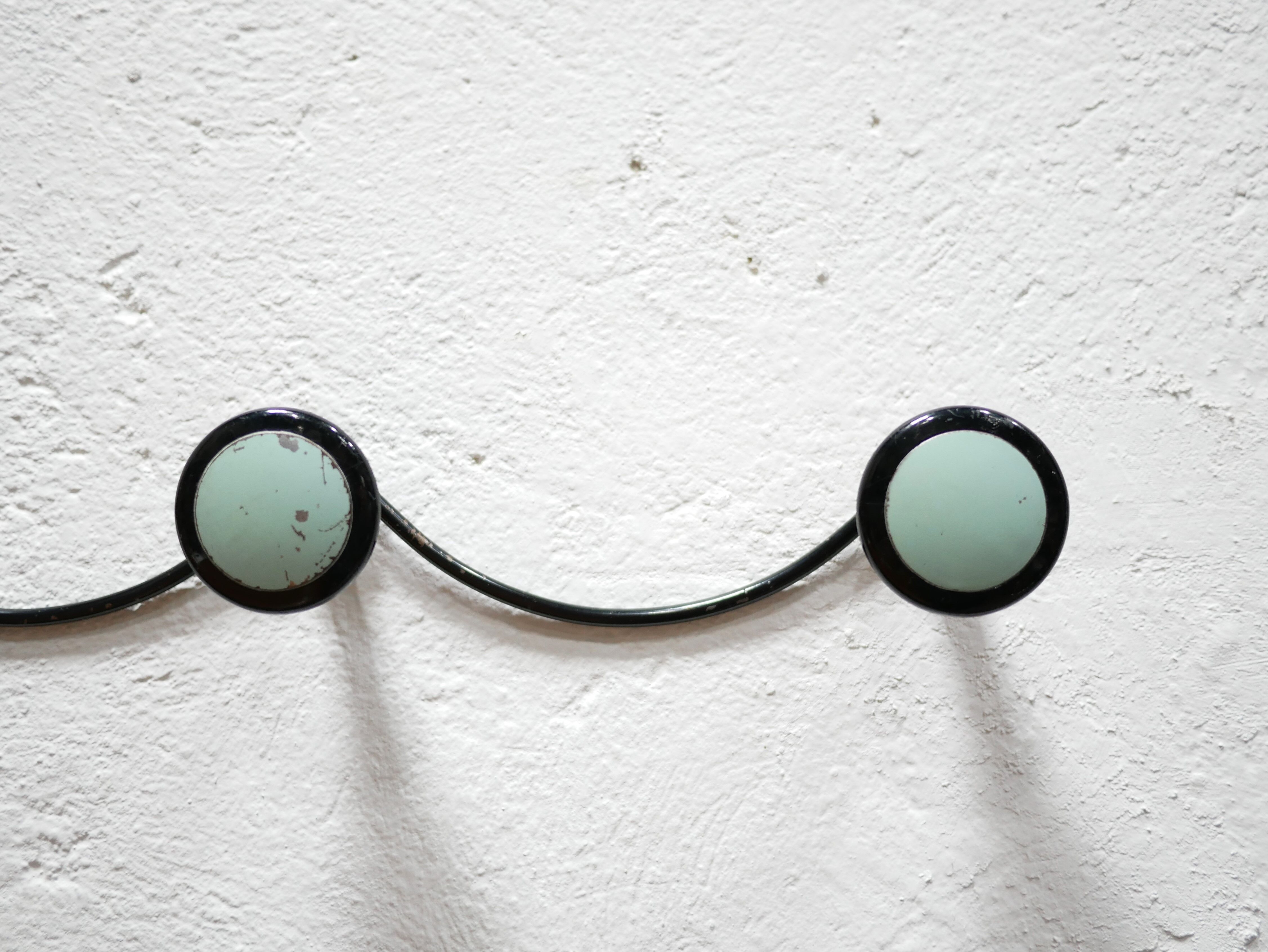 Vintage wall coat rack 3 hooks