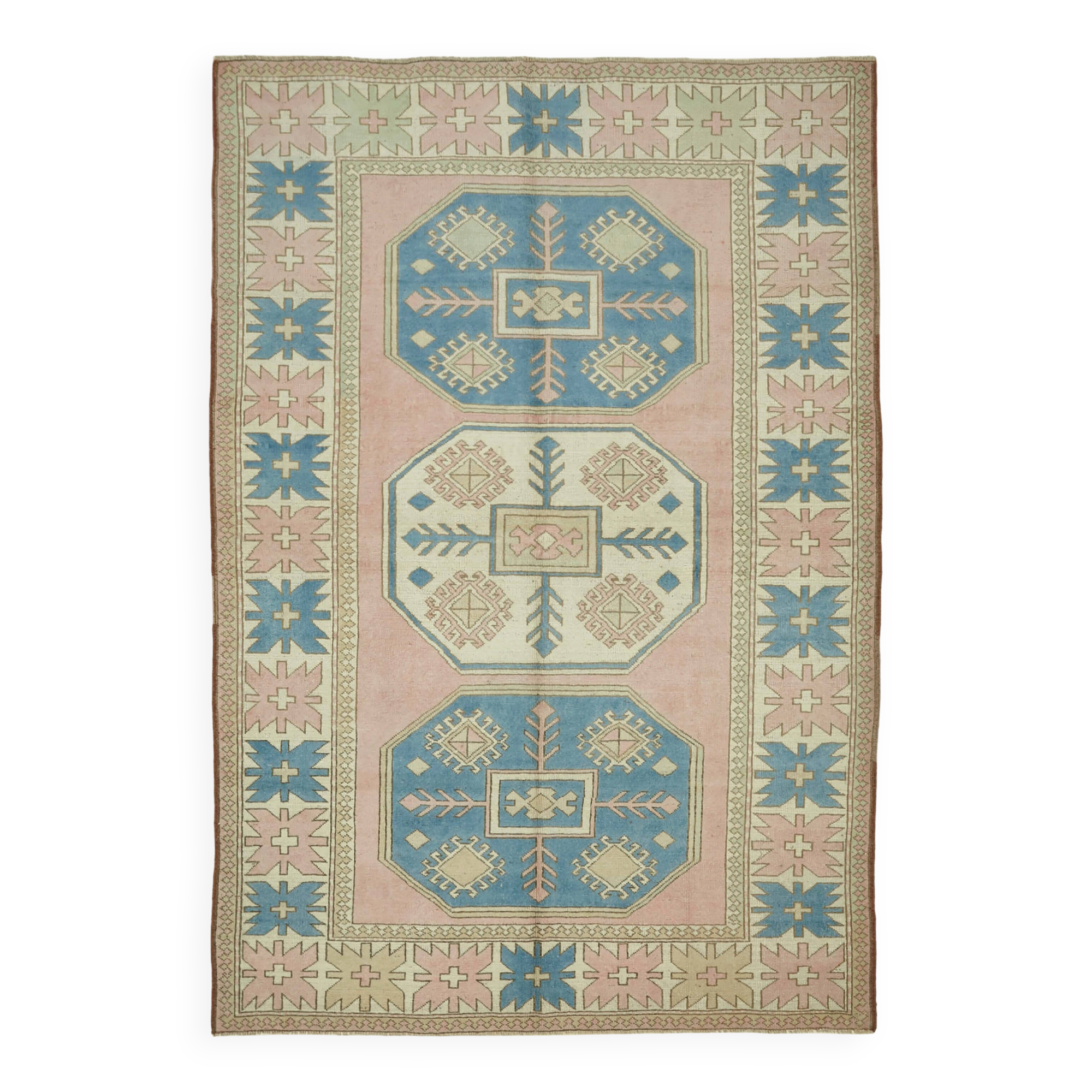 Turkish Vintage Anatolian Rug 211 cm x 304 cm