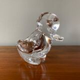 Colorless crystal pocket empty of Duck-shaped Valves